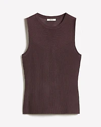 Crew-Neck Ribbed Cami