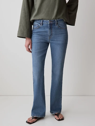 Mid-Rise Bootcut Jeans