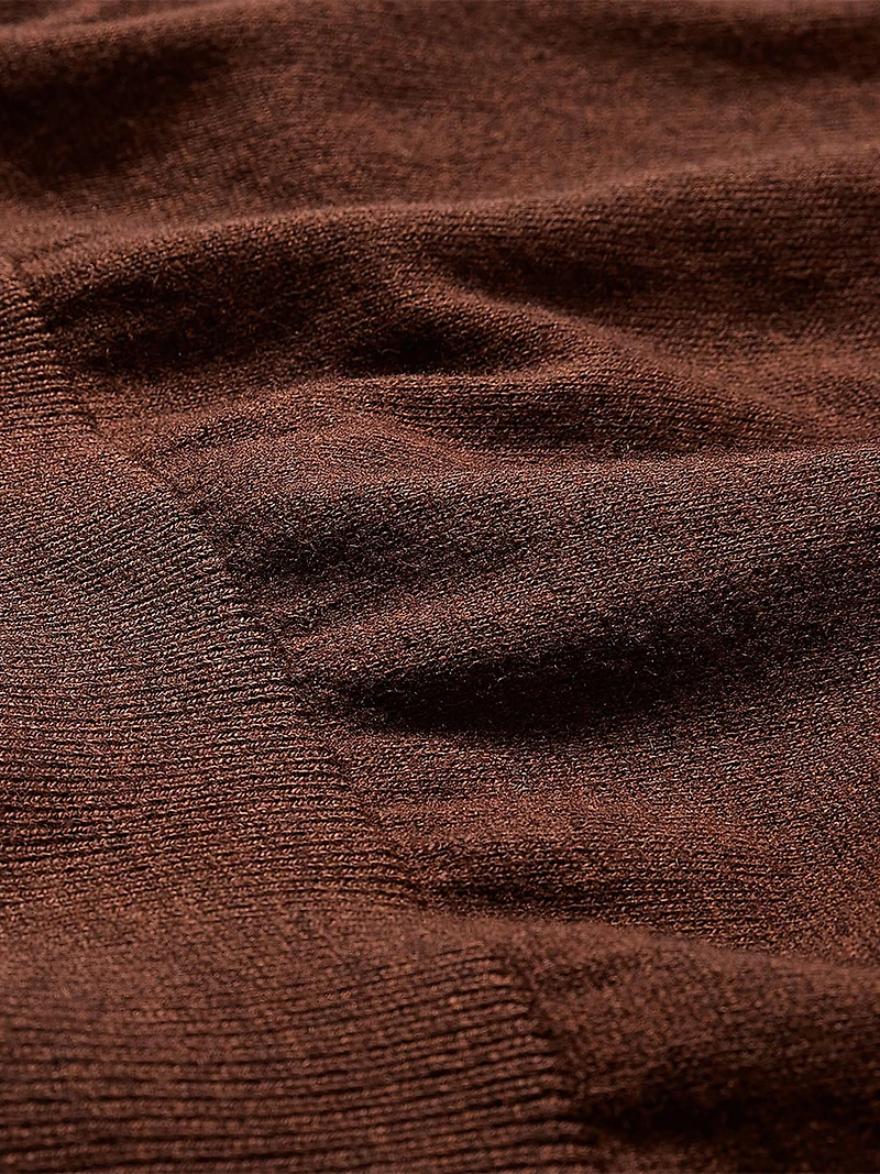 Long-Sleeve Sweater with Johnny Collar