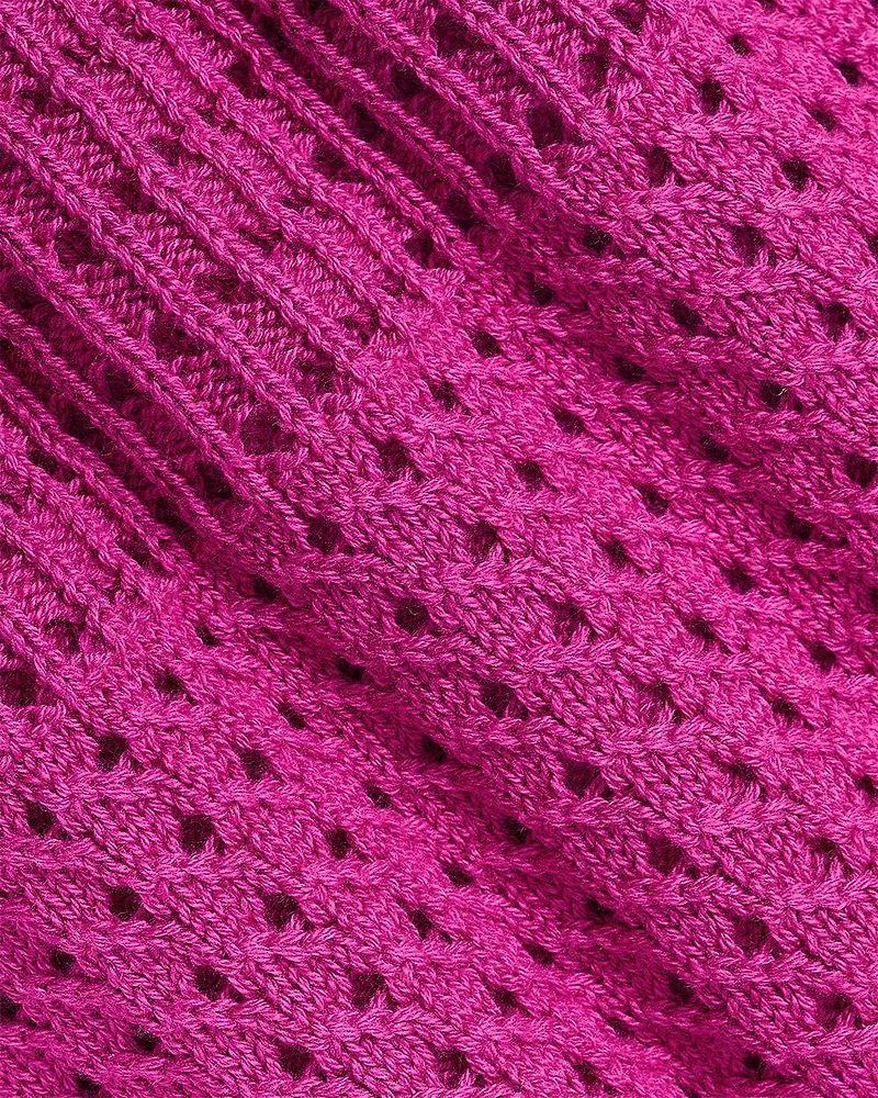 Pull Court Crocheté Sans Manches