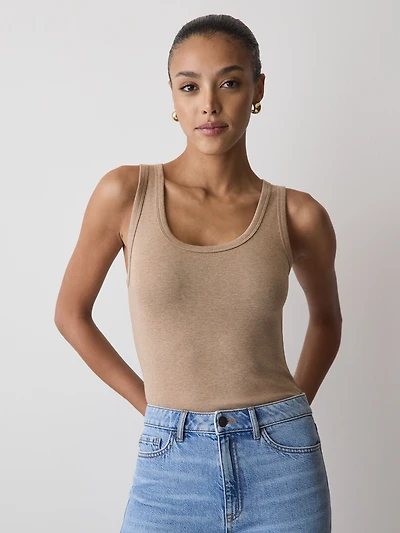 Scoop-Neck Cami with Wide Straps