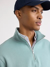 Pull à Col Montant Zippé et Manches Longues