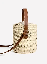 Straw Bucket Bag