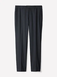 Pantalon en Mélange de Laine à Jambe Étroite