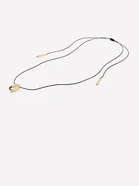 Collier en Corde à Pendentif à Forme Organique