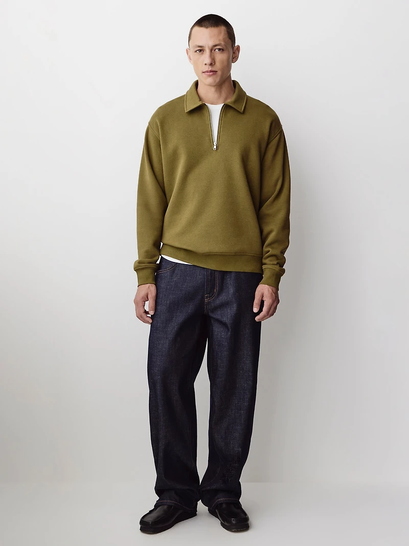 Polo à Demi-Zip et Manches Longues