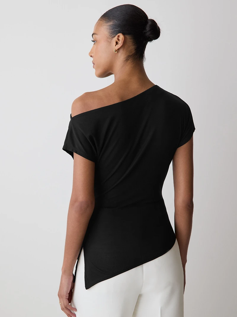 Ribbed Off-The-Shoulder Top