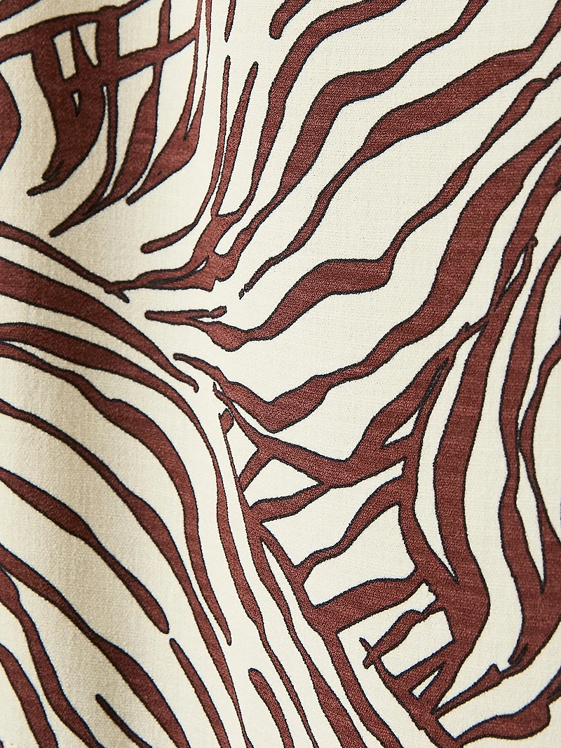 Blouse Sans Manches à Col Rond