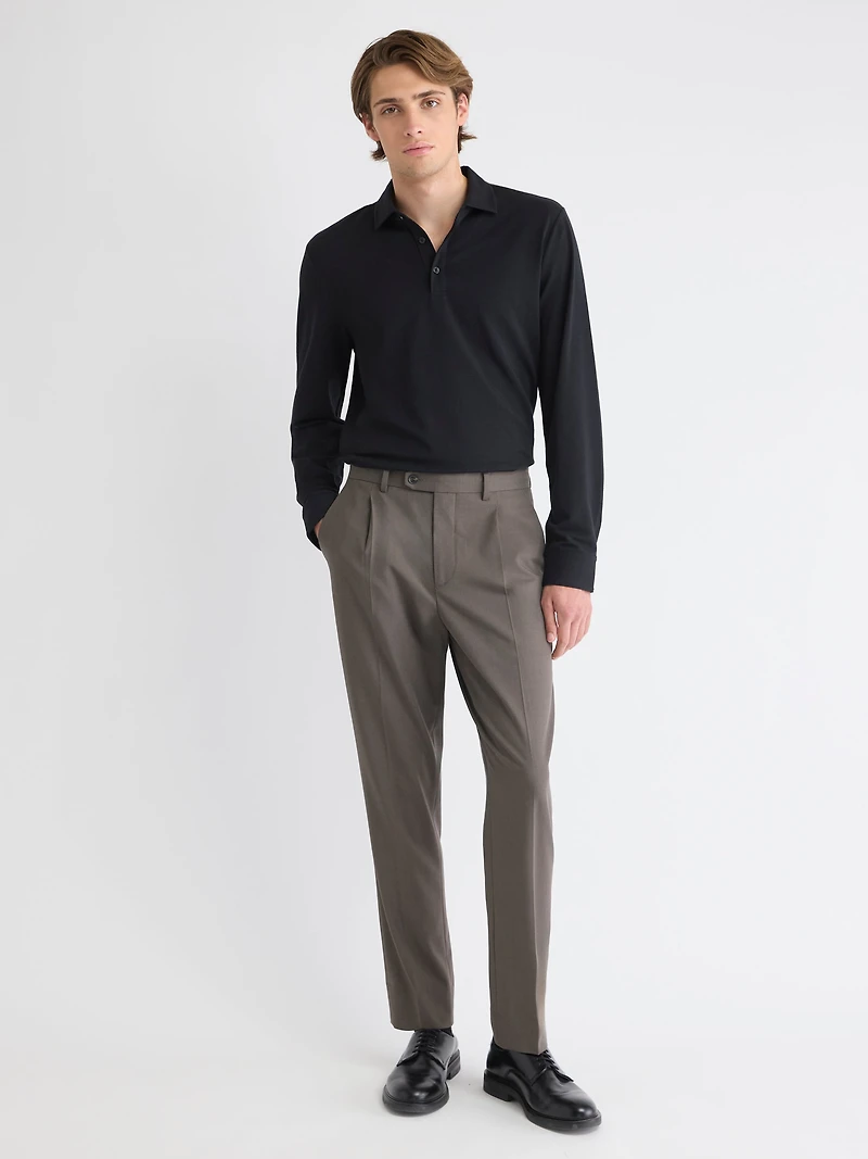 Polo à Manches Longues en Coton Supima (R)