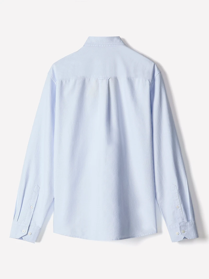 Chemise en Coton Oxford à Manches Longues