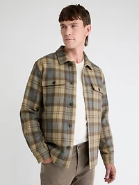 Surchemise en Laine Carreautée