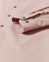 Slim-Fit Solid Sateen Dress Shirt