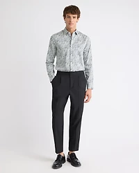 Chemise Habillée à Coupe Étroite Motif Floral