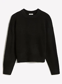 Long-Sleeve Crew-Neck Loose Sweater