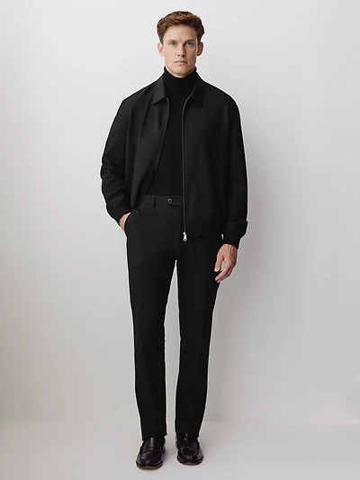 Slim-Leg Wool-Blend Pant