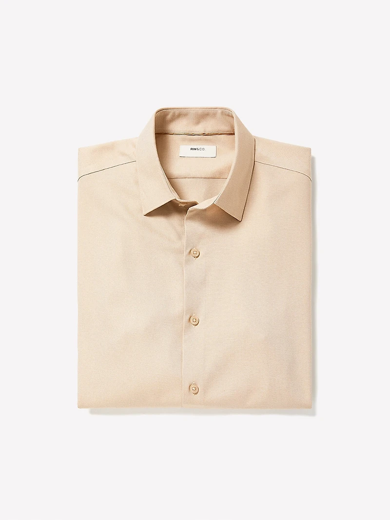 Chemise Habillée Chiné en Style Tricot à Coupe Étroite