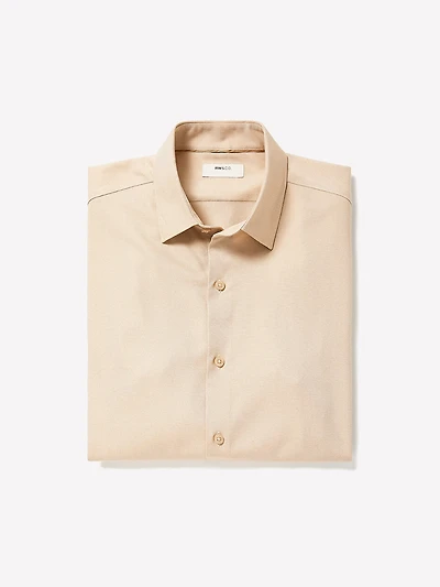 Chemise Habillée Chiné en Style Tricot à Coupe Étroite