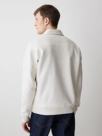 Fleece Long-Sleeve Polo