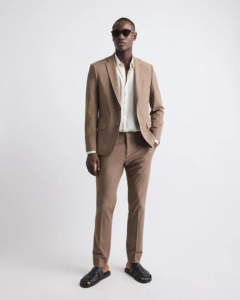 Slim-Fit Rose Taupe Suit Blazer