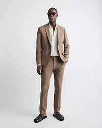 Slim-Fit Rose Taupe Suit Blazer