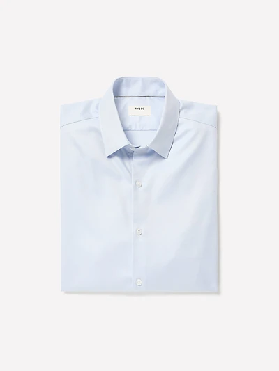Tailored-Fit Twill Dress Shirt