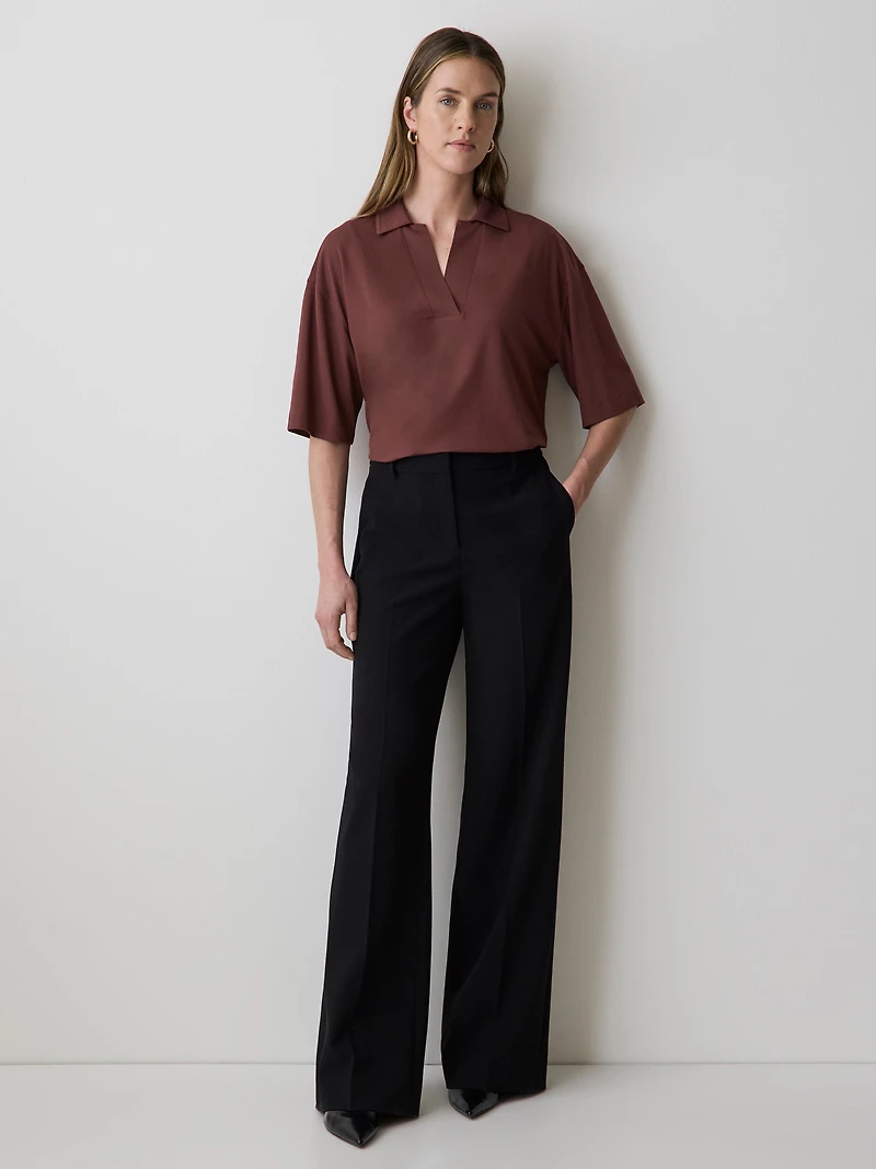 Piqué-Knit Short-Sleeve Polo