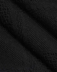 Short-Sleeve Buttoned-Down Argyle Sweater with Camp Collar