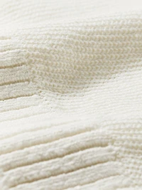 Pull Sans Manches à Col Rond en Mélange de Lin