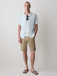 Short-Sleeve Shirt with Camp Collar