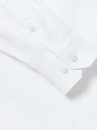 Slim Fit Solid Supima (R) Cotton Twill Dress Shirt