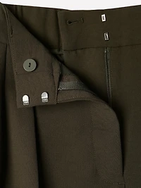 Pantalon à Jambe Large et Taille Haute