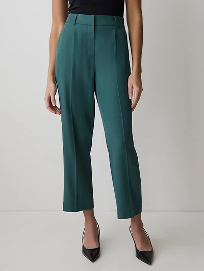 Pantalon à Jambe Fuselée et Taille Haute