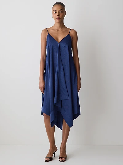 Sleeveless V-Neck Midi Dress