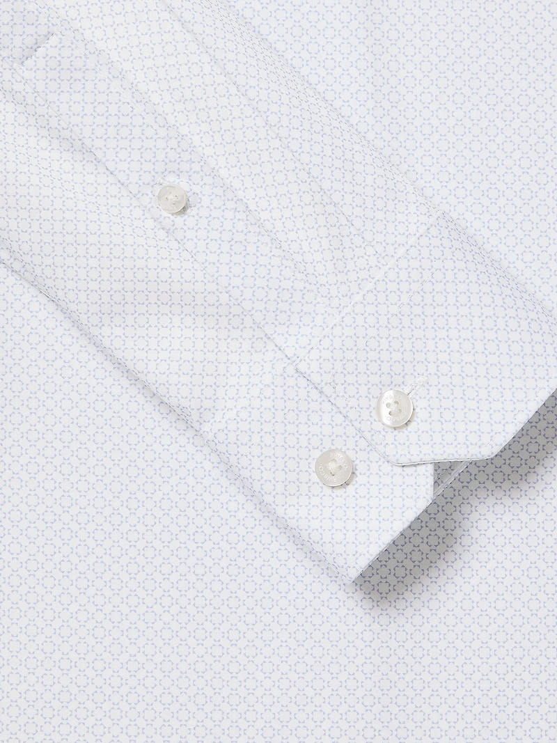 Slim-Fit Knit-Like Dress Shirt