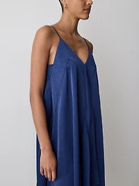 Sleeveless V-Neck Midi Dress