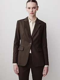 Veston Indispensable Ajusté à Boutonnage Simple