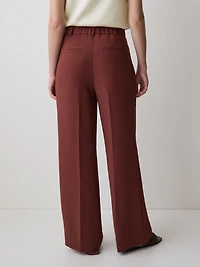 Pantalon à Taille Haute et Jambe Large