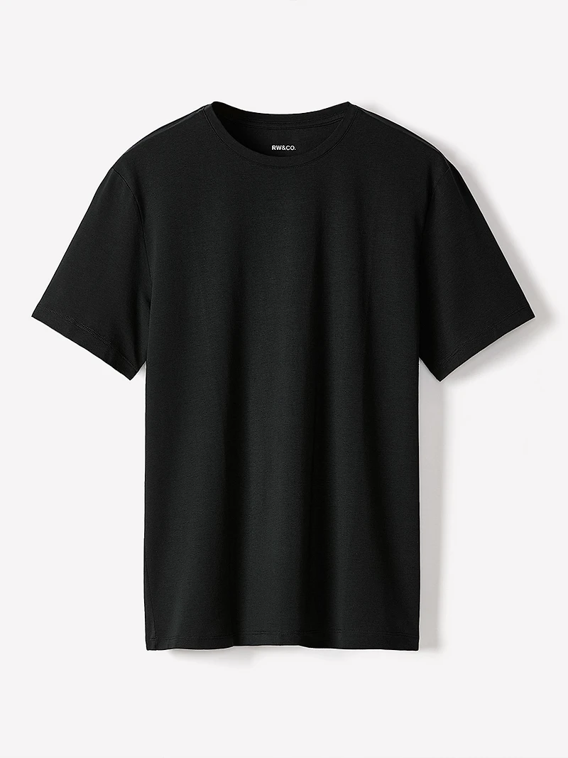 T-shirt à Encolure Ronde en Coton Supima (R)
