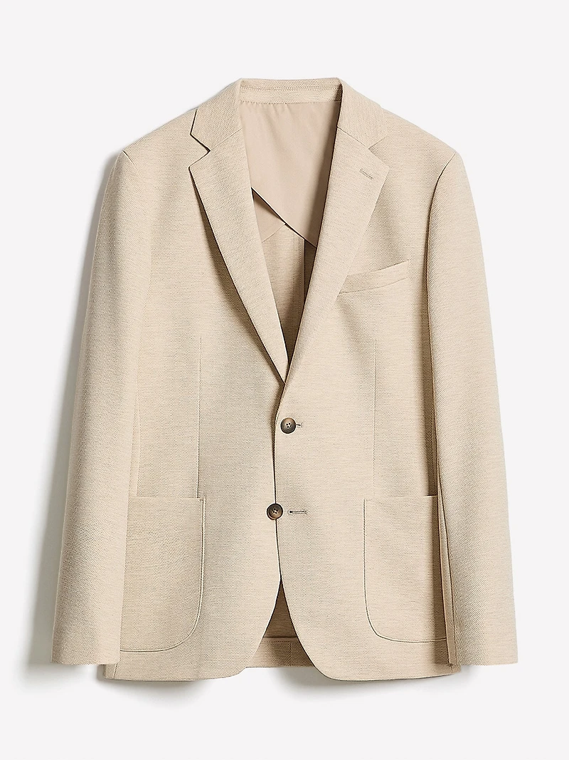 Veston en Tricot à Coupe Étroite