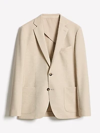 Veston en Tricot à Coupe Étroite