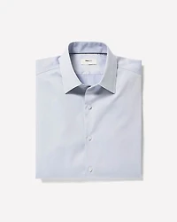 Tailored-Fit Denim-Like Dress Shirt
