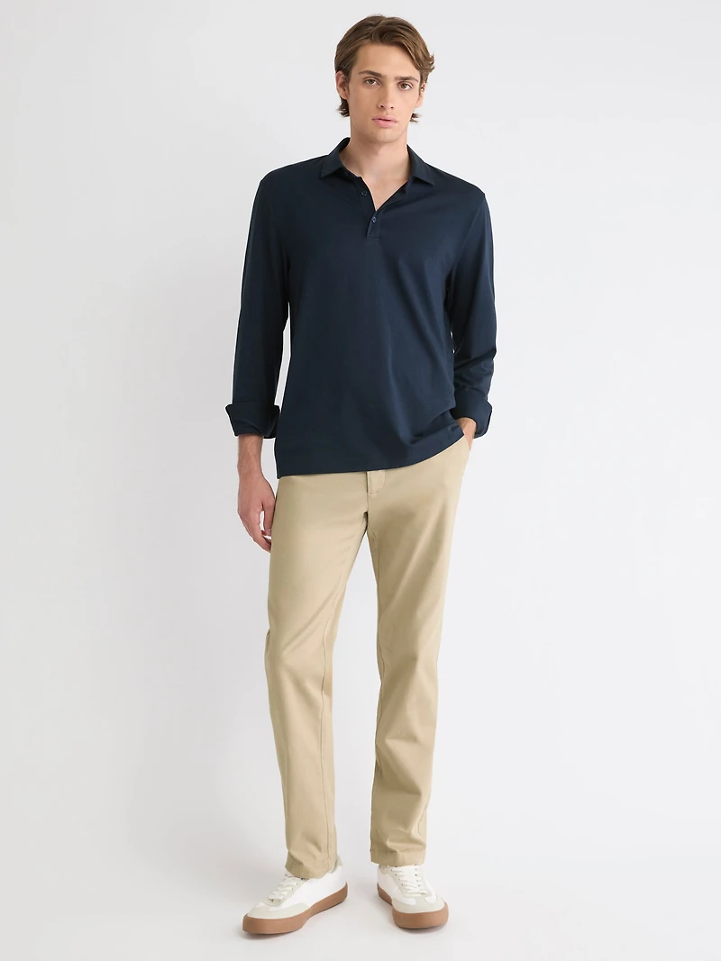 Polo à Manches Longues en Coton Supima (R)