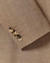 Veston en Lin Extensible à Coupe Étroite