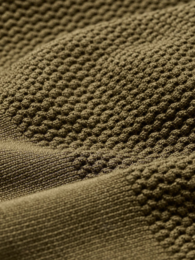 Short-Sleeve Textured Shirt Sweater
