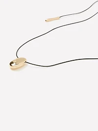 Collier en Corde à Pendentif à Forme Organique