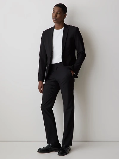 Veston De Complet Essentiel Coupe Ajustée En Mélange Laine