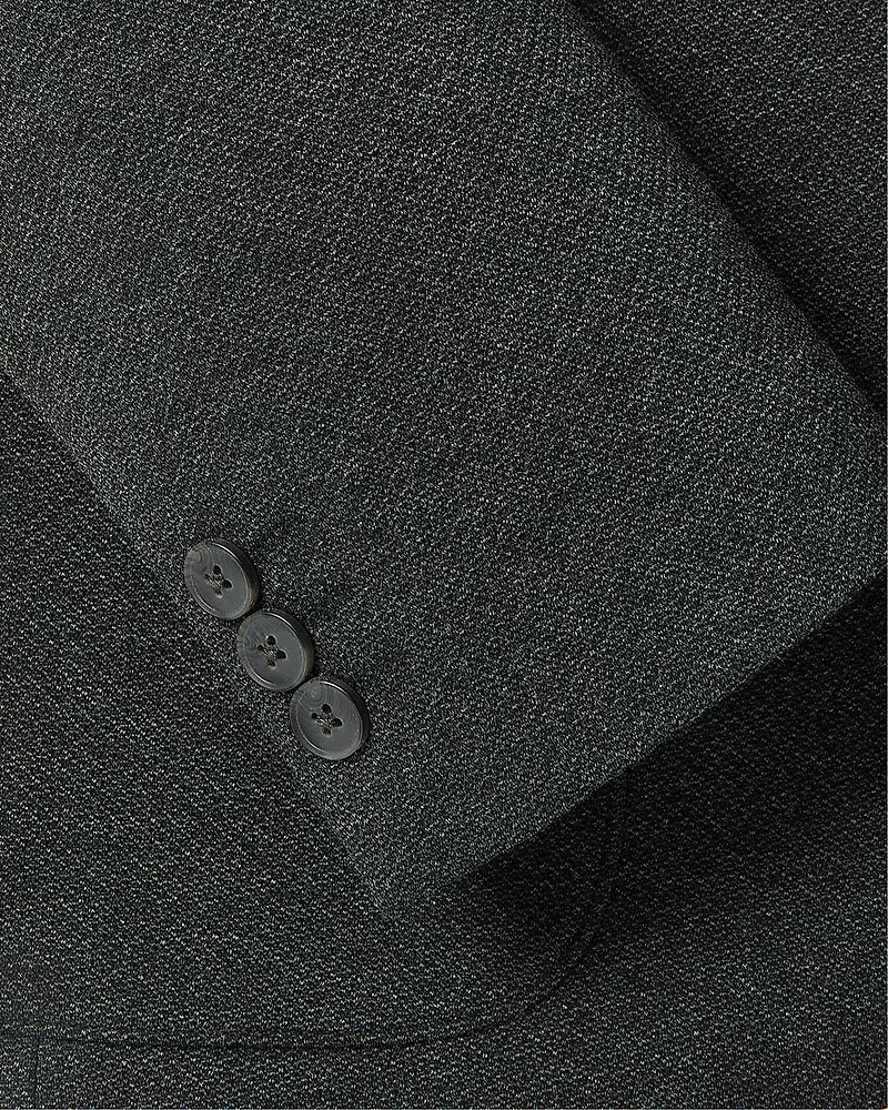 Veston en Tricot Texturé à Coupe Étroite