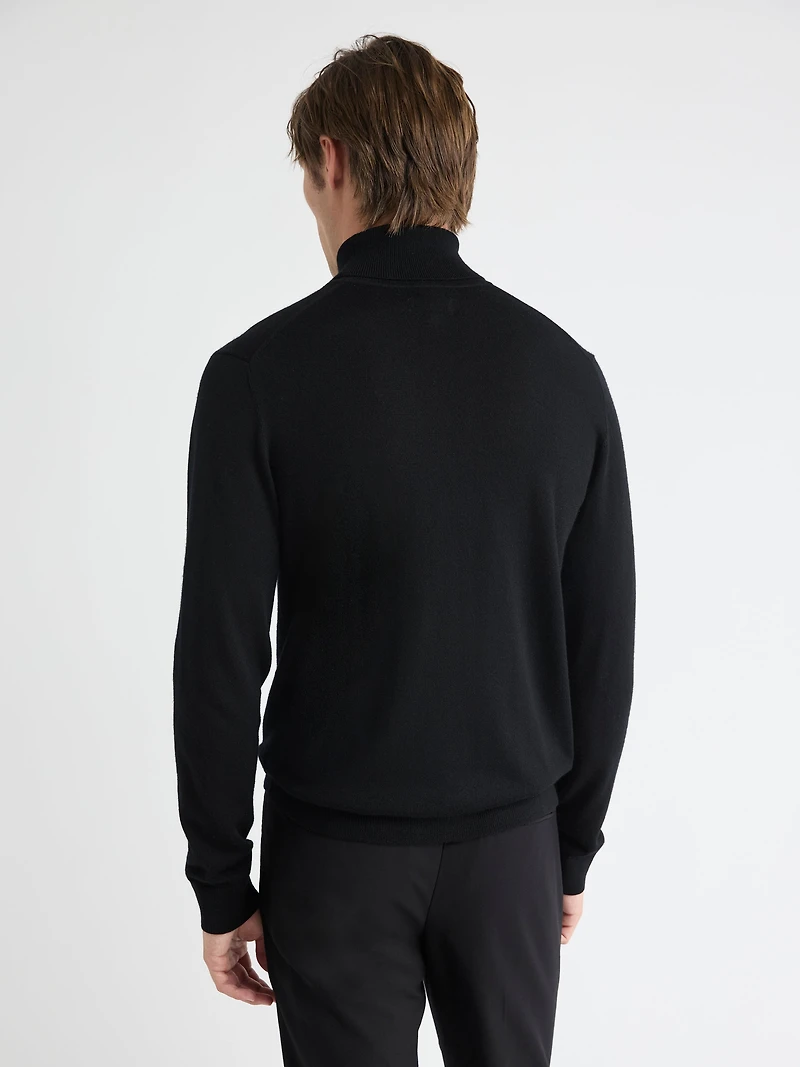 Pull à Col Roulé en Laine Mérinos