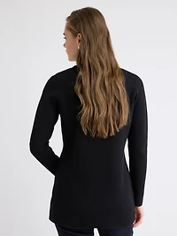 Long-Sleeve Long Cardigan