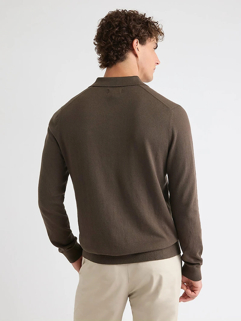 Pull Polo à Manches Longues